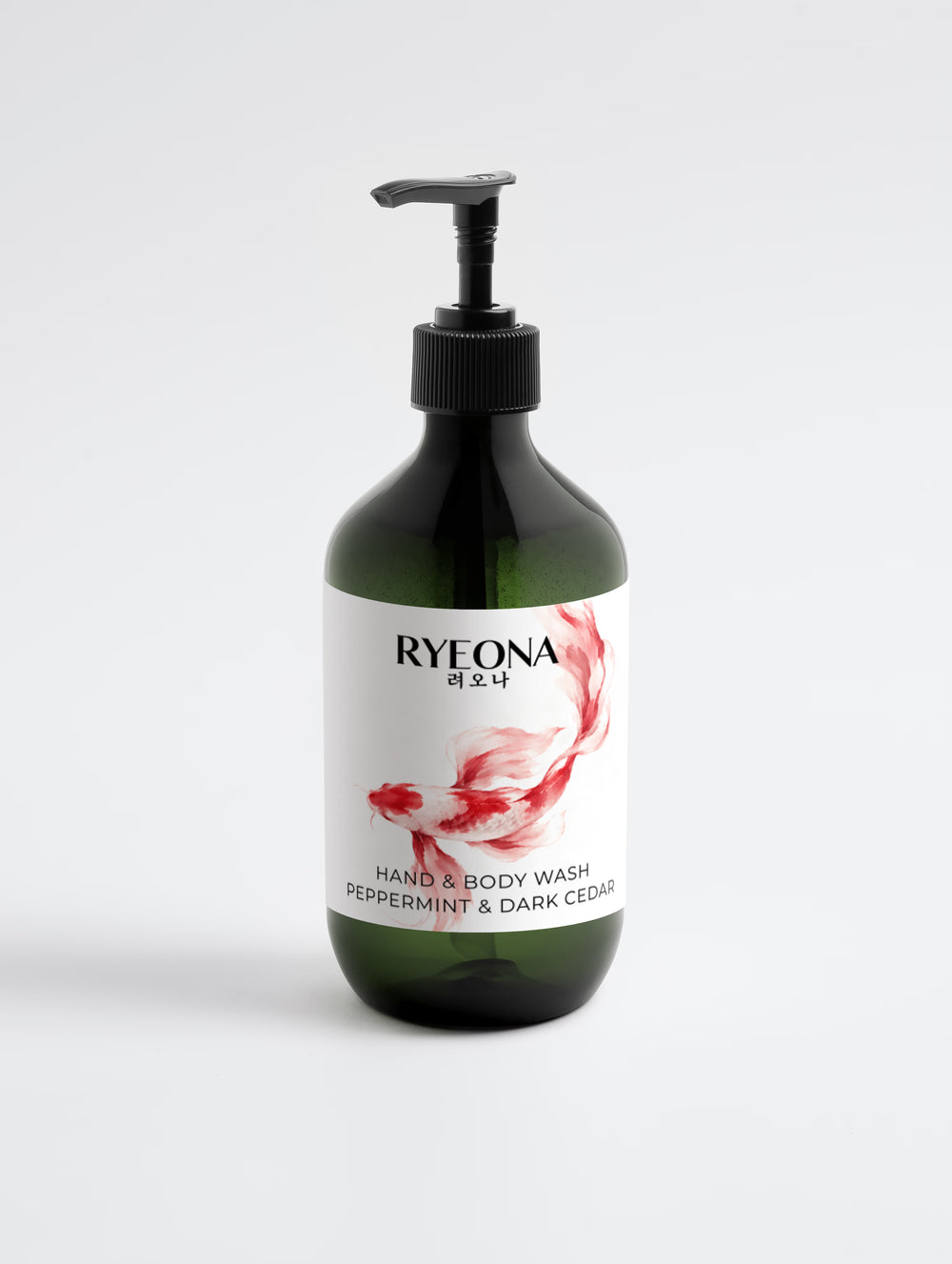 Hand & Body Wash, Peppermint & Dark Cedar
